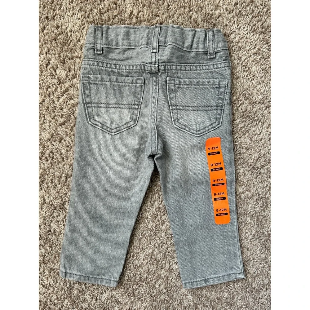 The Childrens Place I Gray Skinny Jeans I Toddler Size 9-12 Months I NWT‎